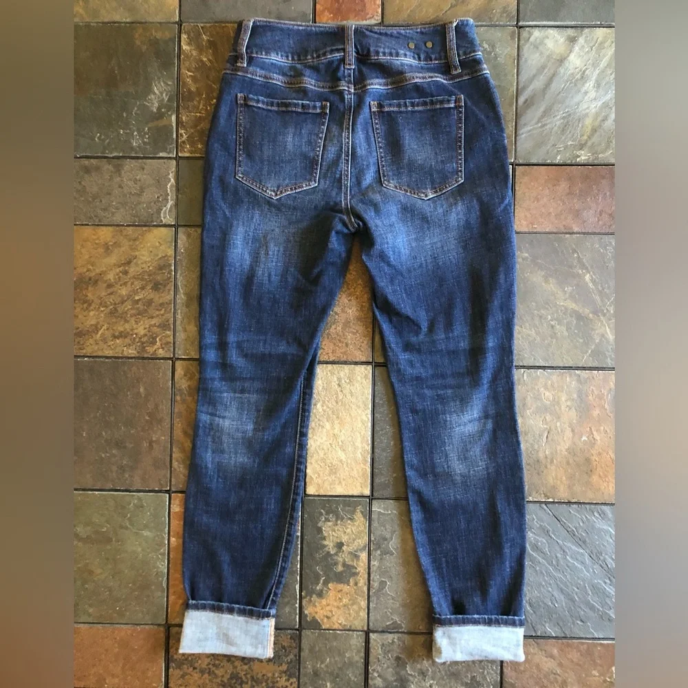 Cabi Cinch Skinny Jeans Ladies Size 4 Dark Blue Denim EUC - Picture 3 of 10